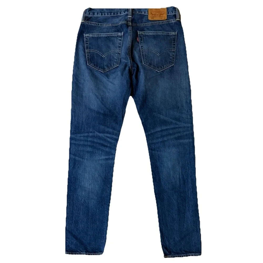 Levi’s 512 Mens 32x32 Slim Taper Jeans Blue Denim Stretch Red Tab 5 Pocket Pants
